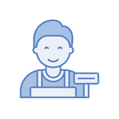 Cashier vector icon