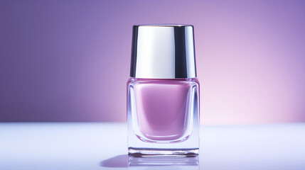 Dark Lilac Nail Paint, Product Photography