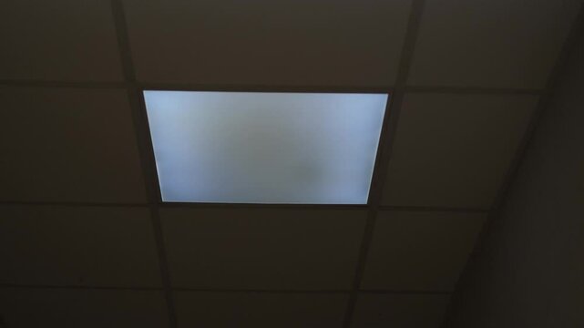 LED lamp flickers on the ceiling