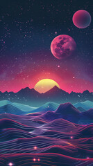 Fototapeta premium planet on space