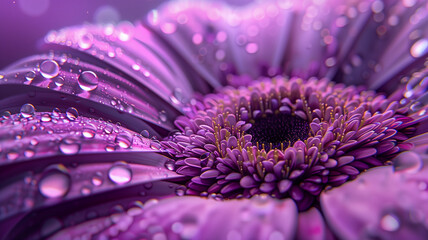 Fototapeta premium Flower Droplet Details
