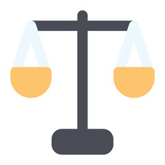 scale of justice icon for illustration 