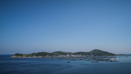 The landscape of Phan Rang province in Southern Vietnam