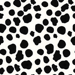 Seamless pattern with dairy cows