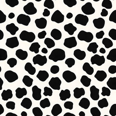 Seamless pattern with dairy cows