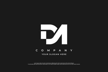 Initial Letter DM Logo Design