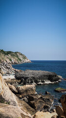 The landscape of Phan Rang province in Southern Vietnam