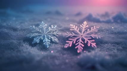 snowflake on a blue background