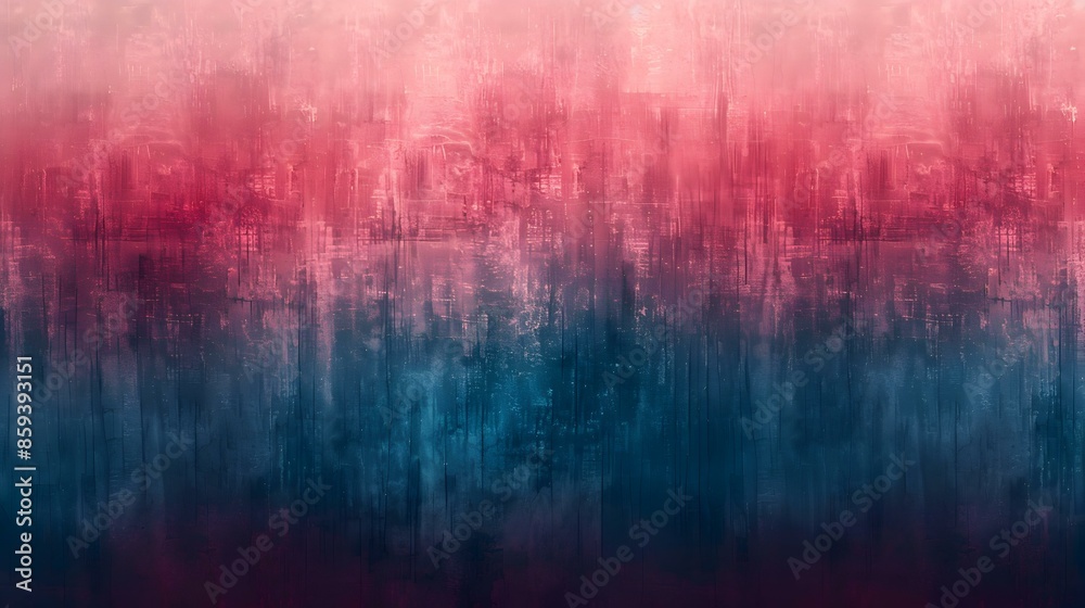 Wall mural gradient slate blue to tomato abstract banner