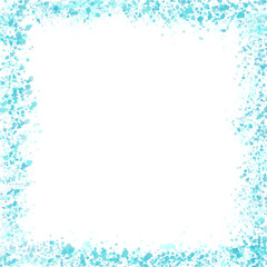 green watercolor drop frame