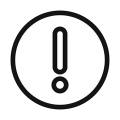Alert Exclamation Icon Perfect for Warnings and Important Notices