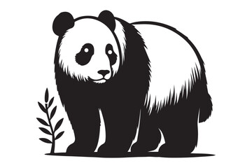 Animal silhouette vector image illustration