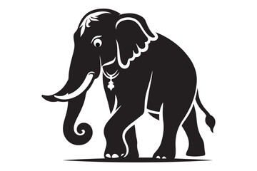 Animal silhouette vector image illustration