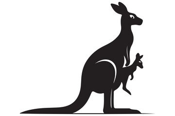 Animal silhouette vector image illustration