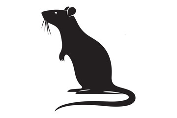 Animal silhouette vector image illustration