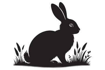 Animal silhouette vector image illustration