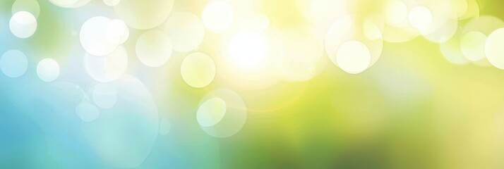 Fototapeta premium Abstract Bokeh Background of Green and Blue