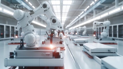 Efficient battery pack production in a high-tech factory with robotic arms. Battery Pack Manufacturing Process