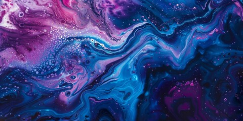 A vibrant and dynamic abstract digital rendering of cosmic clouds showcasing a futuristic space nebula.