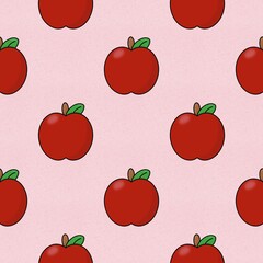 seamless pattern with apple.