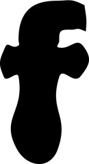 Halloween English font vector shape, Halloween font, Scary creepy alphabet, Dirty Letters, Curve font