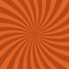 Brown retro sun-rays. colorful sunburst background. 