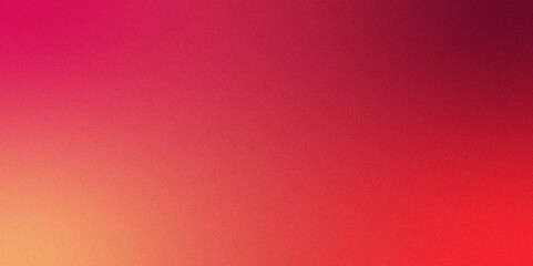 Red orange gradient background grainy noise texture. Soft gradient with grain and noise. Carmine pink pale grainy texture. Luxurious blurred background red deep garnet texture.