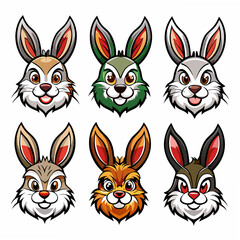 Obraz premium set of rabbit