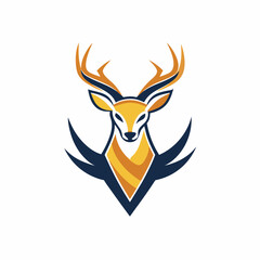 Elegant Deer Logo Design – Modern Wildlife Symbol for Branding and Identity