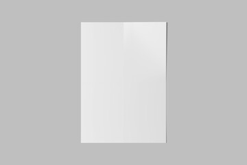 A4 size sheet paper. Mock up template for your design