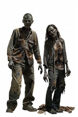 Fototapeta premium Two people standing side by side, possibly in a casual or social setting