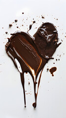 Obraz premium love chocolate splash