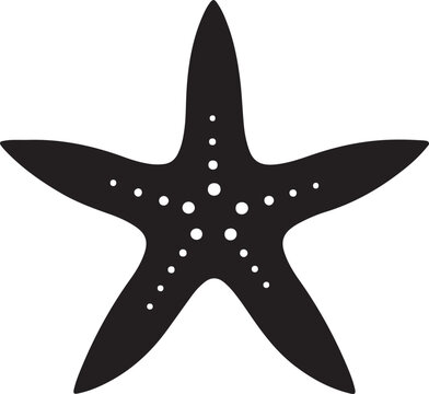 recommend clip art: Star Fish Silhouette Vector Illustration White Background