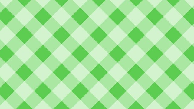 グリーンのチェック柄のシンプルな背景動画