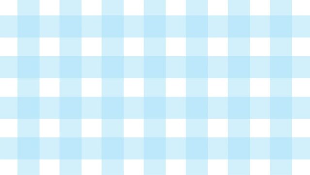 ブルーのチェック柄のシンプルな背景動画