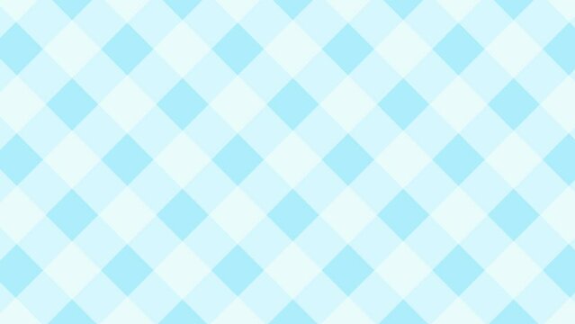 ブルーのチェック柄のシンプルな背景動画