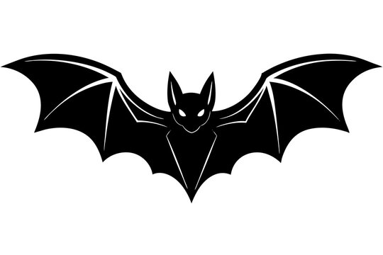  bat vector , silhouette, illustration , 