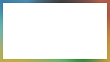 Obraz premium 5色のグラデーションの横長のフレーム - シンプル落ち着いた色味のの背景素材 - 16:9