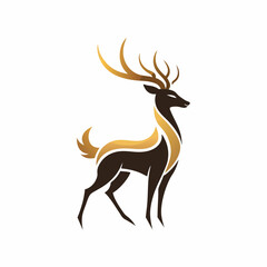 Fototapeta premium deer silhouette vector