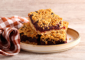 bars with date and apple filling