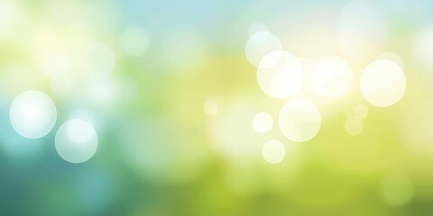 Abstract Green and Blue Bokeh Background