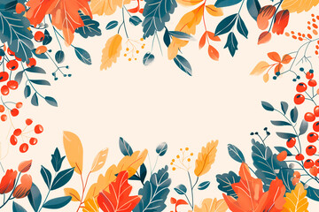 Fototapeta premium Leaves, flowers and nature.