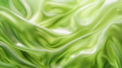 Obraz premium Celery Green Fresh Abstract Texture with Gradient and Ombre Effects, Light and Elegant Fabric Design with Modern and Natural Aesthetic