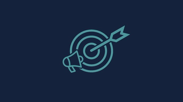business animation of achievements and targets