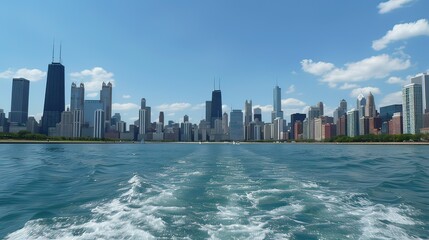 Obraz premium Chicago skyline 