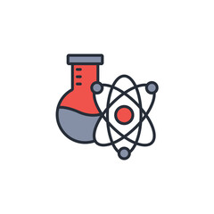 science icon. vector.Editable stroke.linear style sign for use web design,logo.Symbol illustration.