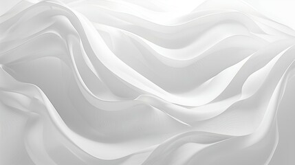 Naklejka premium Abstract White Flowing Fabric Texture Background
