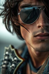 portrait of rockstar 