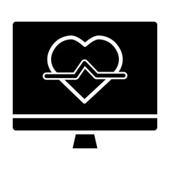 Fototapeta premium Telemetry Vector Glyph Icon