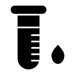 Blood Test Vector Glyph Icon